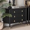 Baxton Studio Tamra Black Wood Chest with Drawers 264-14388-ZORO - alternate 2