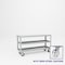 Pucel Heavy Duty Shop Truck, 60 in W x 18 in D x 33.5 in H, Three Shelves, Push Handle, Black 1860-DT-3S - alternate 1