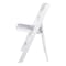 Chivari White Resin Folding Chair, Supports 500 lbs CFRW2-CX-T - alternate 4