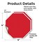 Signmission Blank Sign Red Background, 4 inch X 4 inch, Vinyl Decal, 2PK OC-D-2PACK-4-28 - alternate 4