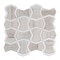 Apollo Tile Mirage 10x10 Warm Beige White Marble White Mosaic Bowtie Wall and Floor Tile (3.68 sq ft/case), 5PK APLSAH88IR05A - alternate 2