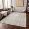 Homeroots 8' X 10' Ivory Brown And Gold Striped Washable Indoor Outdoor Area Rug 597400 - alternate 2