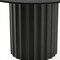 Homeroots 46" Black Solid Wood Pedestal Base Round Top Dining Table 721074 - alternate 3