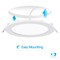 Infibrite 6 In 2700K Soft White 12W 1050LM Thin LED Ceiling Light Kit, Dimmable, Wet Rated IB-002-2-12W-WH - alternate 3