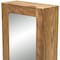 Homeroots Solid Teak Mirrored Hanging Medicine Cabinet 475844 - alternate 3