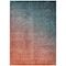 Homeroots 9' X 12' Gray and Red Orange Ombre Washable Non Skid Indoor Outdoor Area Rug 563734 - alternate 2