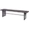 Homeroots Rectangular Indian Mango Woodbrown Tone Finish W Metal Cladding On The Base Dining Bench 376174 - alternate 2