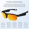 Alpha Digital Polarized Bluetooth Smart Glasses, Audio/Mic, IP65 & 5Hr - Yellow G02-YL - alternate 2