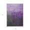 Homeroots 3' X 5' Purple And Dark Gray Ombre Washable Indoor Outdoor Area Rug 602893 - alternate 2