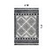 World Rug Gallery White Geometric Pattern Shag Area Rug 4 ft x 6 ft White WR120WHITE4X6 - alternate 2