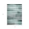 Homeroots 8' X 10' Teal Blue And Ivory Striped Washable Indoor Outdoor Area Rug 631002 - alternate 2