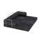 Homeroots 82" Gray Chenille Convertible Futon Sleeper Sofa 706807 - alternate 2
