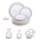 Smarty Had A Party White with Blue and Gold Chord Rim Plastic Dinnerware Set (120 Dinner Plates+120 Salad Plates), 240PK 620VP-CASE - alternate 2