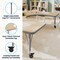 Flash Furniture Commercial Adjustable Height Horseshoe Activity Table - Locking Casters-LT NAT XU-A6066-HRSE-LTNAT-T-P-CAS-GG - alternate 4