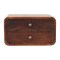Homeroots 10" Brown Solid Wood Two Drawer Nightstand 651735 - alternate 1