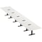 Skutchi Designs 22ft Conference Table W/ Power Unit | 22 Person Modular Rectangular Meeting Table | Harmony Series HAR-REC-48x264-T.BK-WA7976-EBLK - alternate 1