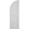 Ekena Millwork Smooth 2 Equal Flat Panel w/Quarter Round Arch Top Faux Wood Shutters, 15W x 52H 37 Low Side, PR SHUFPQ15X52SMPR - alternate 2