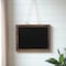Homeroots 15" X 19" Brown Wood Hanging Chalkboard 642297 - alternate 2