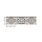 Homeroots 8" x 8" Wood Brown and White Mosaic Peel and Stick Removable Tiles 400483 - alternate 2