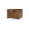 Homeroots 38" Brown Leather Modular Sofa 641029 - alternate 4