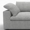 Homeroots 120" Light Gray Linen Blend Modular Sofa 714571 - alternate 3