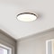 Jonathan Y Astrid 21.25" 1-Light Modern Minimalist Iron Circle Integrated LED Flush Mount, Black JYL7908A - alternate 3