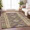 Homeroots 8' X 10' Green Geometric Washable Indoor Outdoor Area Rug 607443 - alternate 3