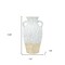 Homeroots 14" Beige And Ivory Color Block Amphora Terracotta Table Vase 565466 - alternate 4