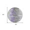 Homeroots 8' Purple Ivory And Charcoal Round Abstract Washable Indoor Outdoor Area Rug 582400 - alternate 2