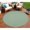 Homeroots 8' Blue Round Indoor Outdoor Area Rug 522472 - alternate 1