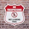 Signmission No Trespassing Shield Sign Not A Hiking, 6 inch X 6 inch, Plastic Sign, 2PK SHI-P-2PACK-6-414 - alternate 4