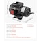 Vevor 5HP Air Compressor Electric Motor 230V 1725RPM 184T Frame CW/CCW Rotation SYT-5HP-4P-B3 - alternate 2