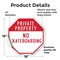 Signmission Private Property No Skateboarding, 18 Inch X 18 Inch, Vinyl Decal OC-D-18-155 - alternate 2