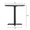 Flash Furniture Bennett 30 in Round Solid Wood Commercial Indoor Tabletop, Dark Brown, 22 in x 22 in Table Height GSF-RD30-DKBRN-T2222-GG - alternate 4