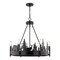 Vaxcel Acadia 2-Light Rustic Wildlife Pendant, Bronze, LED Night Light, Deer Bear Motif, 13.25-In. H0329 - alternate 1