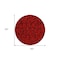 Homeroots 8' Red And Black Round Geometric Washable Indoor Outdoor Area Rug 599240 - alternate 3