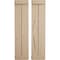 Ekena Millwork Rustic Two Board Joined Board-n-Batten Hand Hewn Faux Wood Shutters w/End Batten, 11W x 86H, PR SHUBJE11X86HHPR - alternate 1