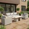 Leisuremod Arvin 4-Pc Aluminum Patio Set, Sintered Stone Table, Rust-Resistant, 4PK AOCS48-83-33GR - alternate 2