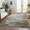 Homeroots 5' X 8' Brown Taupe And Ivory Abstract Washable Indoor Outdoor Area Rug 582153 - alternate 4