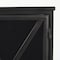 Homeroots 40in Black Iron Sideboard with Two Glass Doors 392000 - alternate 3