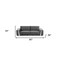 Homeroots 90" Gray Velvet Sofa With Silver Legs 491055 - alternate 4