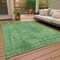 Homeroots 8' X 10' Sage And Mint Green Abstract Washable Indoor Outdoor Area Rug 615509 - alternate 4