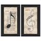 Homeroots Set Of Two Music 8 Black Framed Print Wall Art, 2PK 406640 - alternate 2