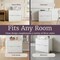 Lavish Home 2 Drawer File Cabinet Wooden Lateral Filing Cabinet with 2 Storage Drawers and Adjustable File Bars 80-FC-2D-W - alternate 2