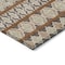 Homeroots 3' X 5' Chocolate And Taupe Quatrefoil Washable Indoor Outdoor Area Rug 583216 - alternate 2