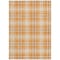 Homeroots 3' X 5' Orange Blue And Ivory Plaid Washable Indoor Outdoor Area Rug 597123 - alternate 3