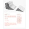 Vevor Orthopedic Bed Wedge Pillow 4 Pcs Adjustable for Back Leg Neck GERD Sleep, 4PK KD006 - alternate 2