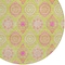 Homeroots 8' Lime Green Pink And Ivory Round Floral Medallion Washable Indoor Outdoor Area Rug 614601 - alternate 3