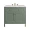 James Martin Vanities Chicago 36 in. Single Vanity, Smokey Celadon, w/ 3 CM Eternal Jasmine Pearl Silestone Top 503-V36-SC-3EJP - alternate 1