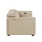 Homeroots 77in Cream and Brown Italian Leather Power Reclining Loveseat With Storage 720544 - alternate 3